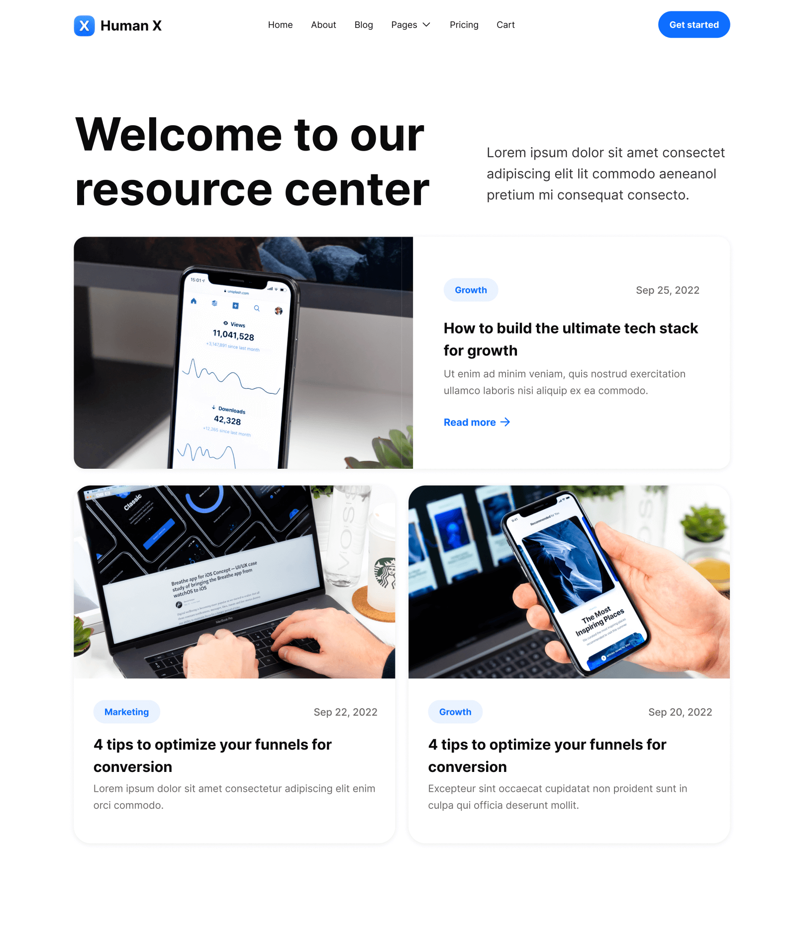 Blog V1 - Fintech X Webflow Template