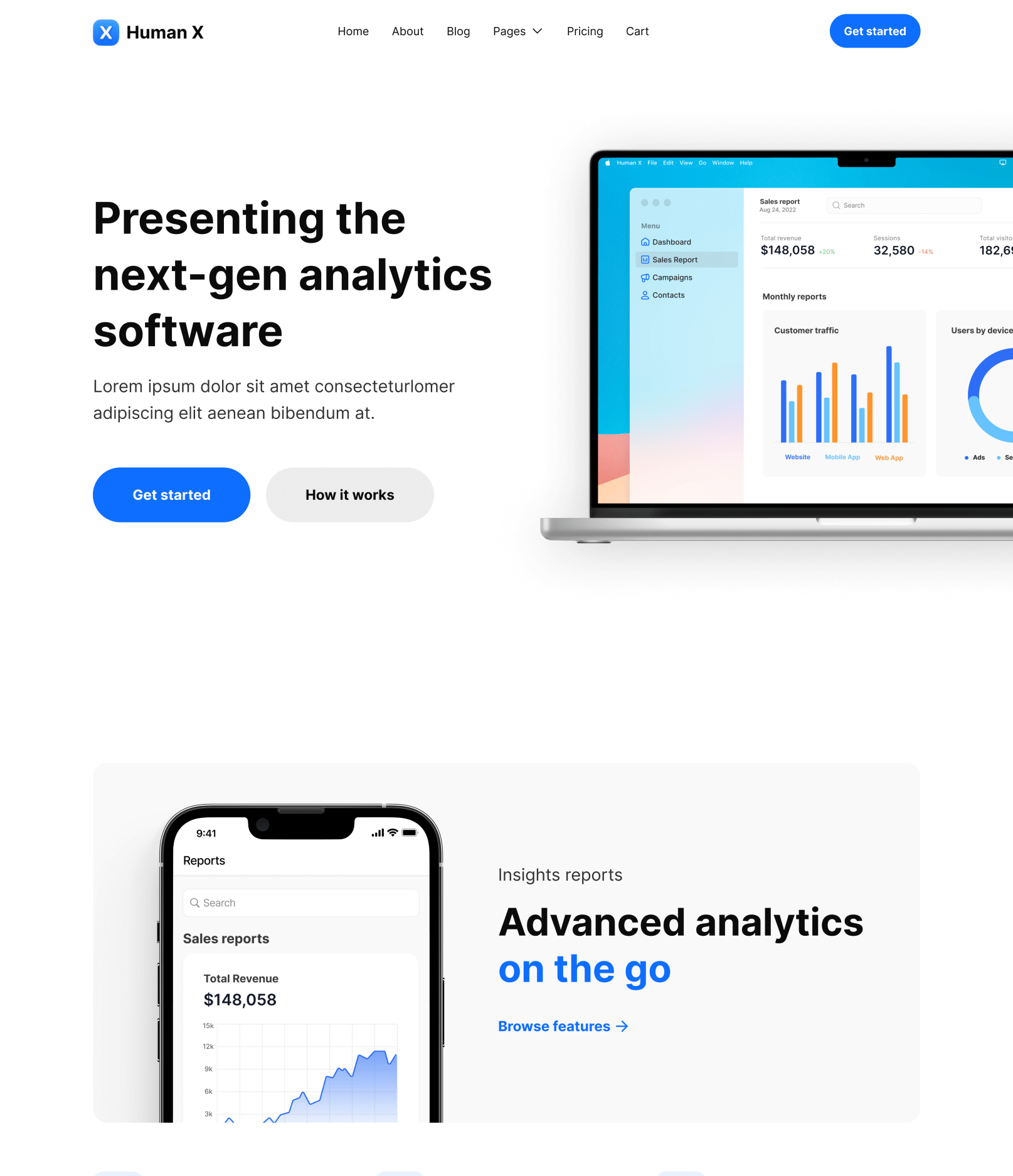 Home V2 - Human X Webflow Template